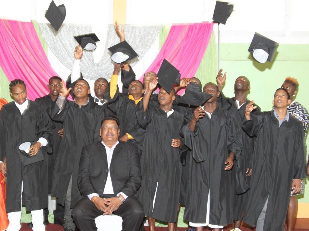 WE DID IT: Graduates from the Learning for Life Programme celebrate at the YTC in Arouca. 