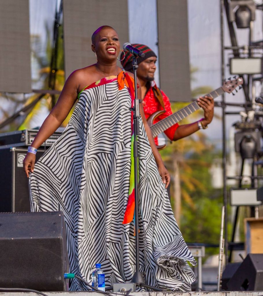 In this file photo, La Brea singer Vaughnette Bigford delivers a strong performance at the Tobago Jazz Experience.