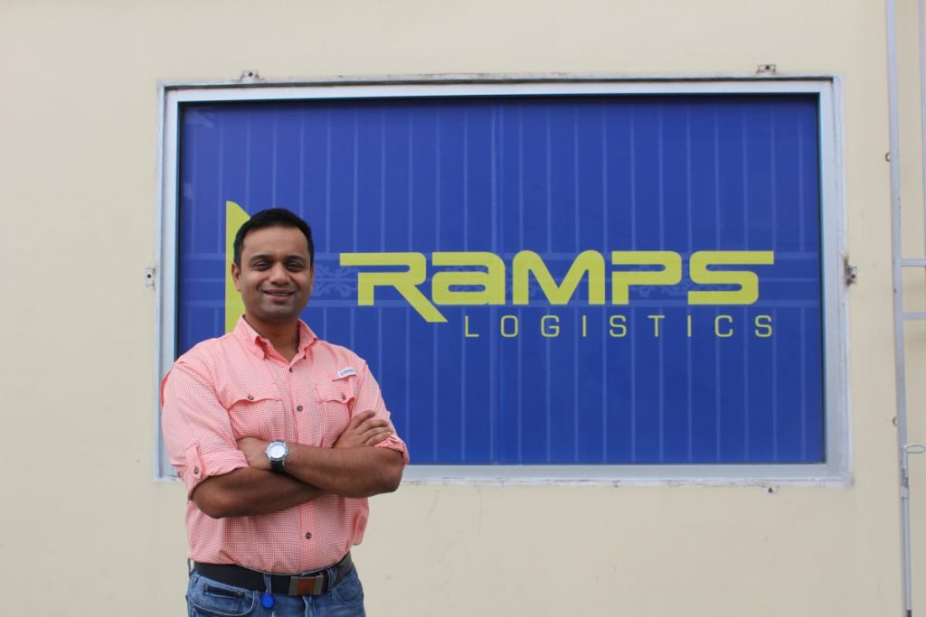 Shaun Rampersad, COO of Ramps Logistics Ltd. Photo by Carla Bridglal