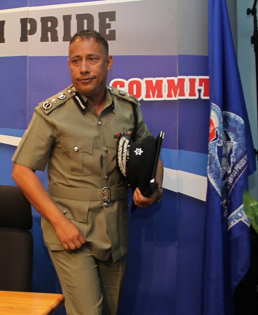 File photo: Police Commissioner Gary Griffith at the weekly press briefing at Police Admin Building in Port of Spain. 