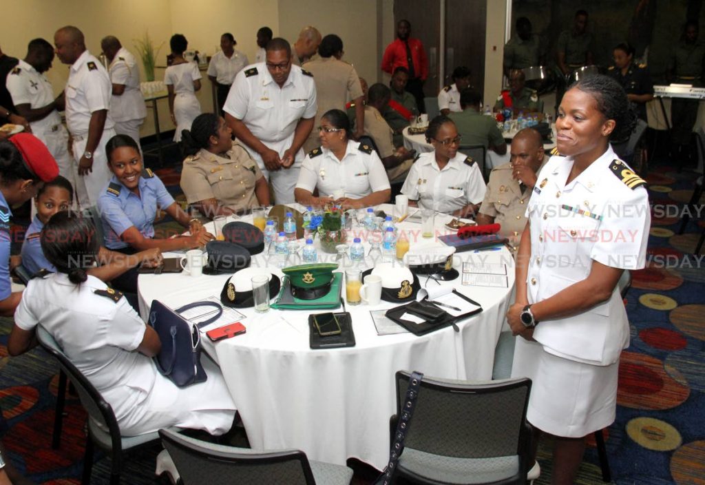 TTDF personnel, at the TTDF Inaugural Women's Conference, Trinidad Hilton Conference Centre, Port of Spain.

PHOTO:ANGELO M. MARCELLE