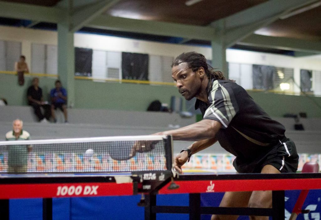 Dexter St Louis at the 2015 Solo National Table Tennis Championships. PHOTO COURTESY JOVAN BARKLEY