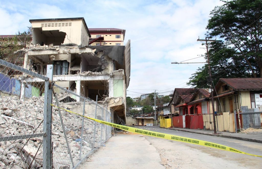 The old Besson Street police station which can collapse at anytime soon. PHOTO BY AYANNA KINSALE