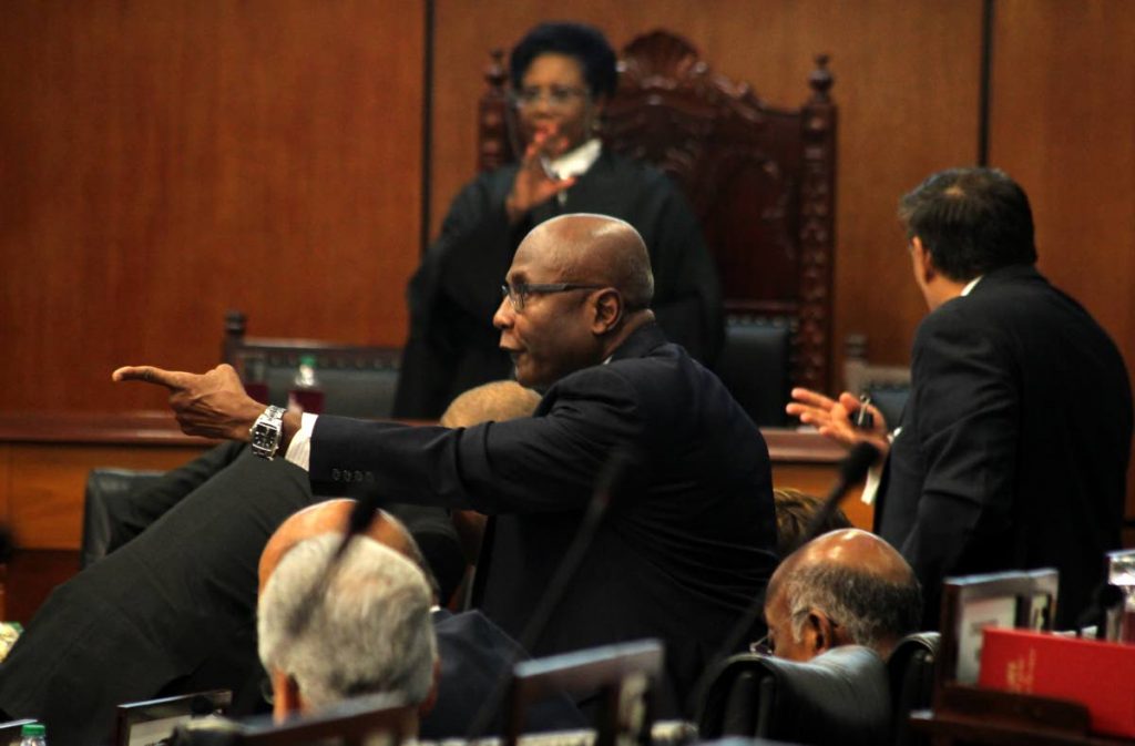 File photo: Naparima MP Rodney Charles jumps to his feet during a sitting of Parliament. Photo by Roger Jacob