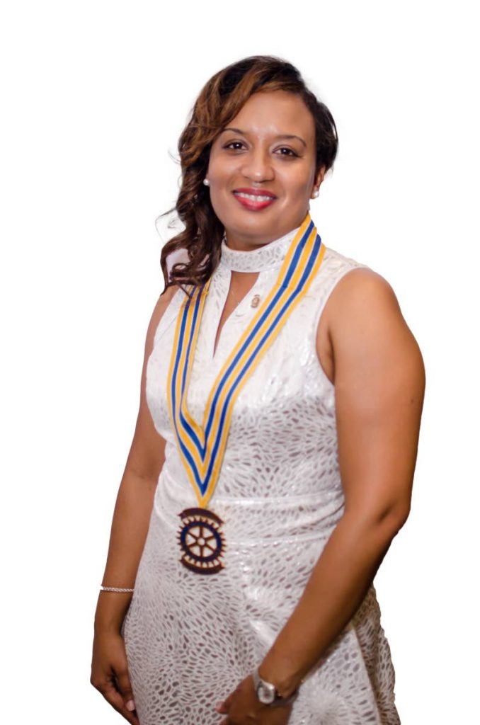 Darlene Blandin, president of the Rotary Club of Piarco.