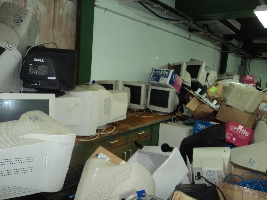 Some of the e-waste collected by Piranha International. Photo courtesy Pirhana International