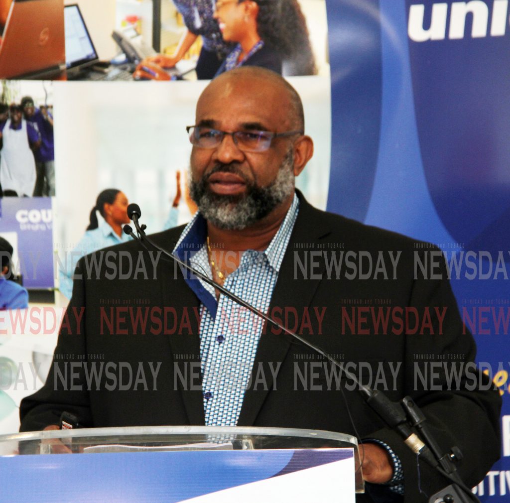 Unicomer Caribbean managing director Errol Le Blanc speaking at the Courts Unicomer Networking In Style event at Courts in Freeport.

Photo: Vashti Singh