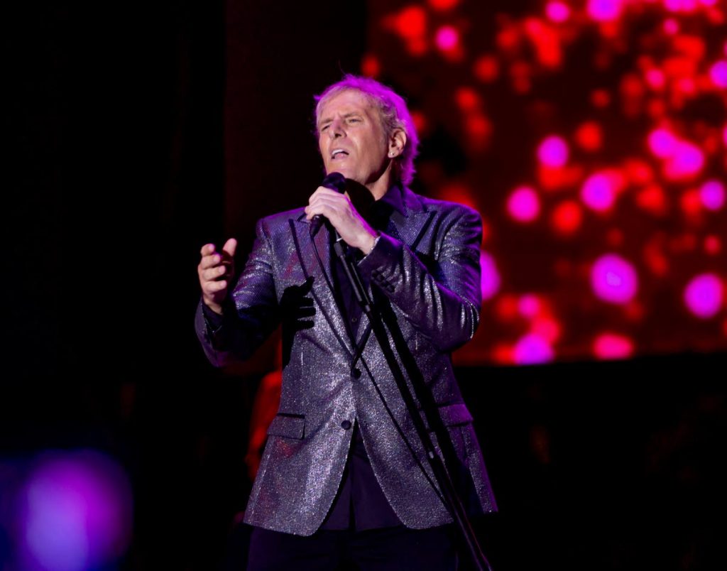 Pop rock legend Michael Bolton performs at Tobago Jazz Experience on April 28 at the Pigeon Point Heritage Park. 