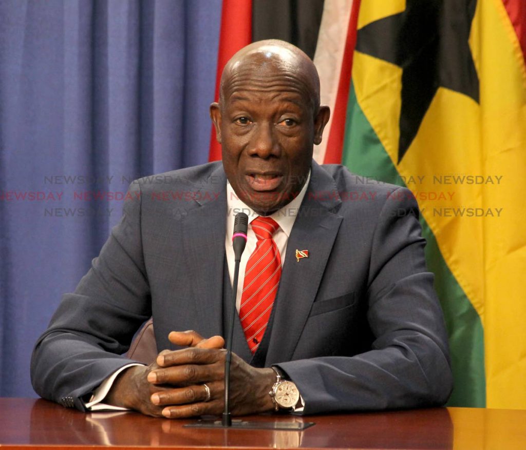Prime Minister, Dr. Keith Rowley.