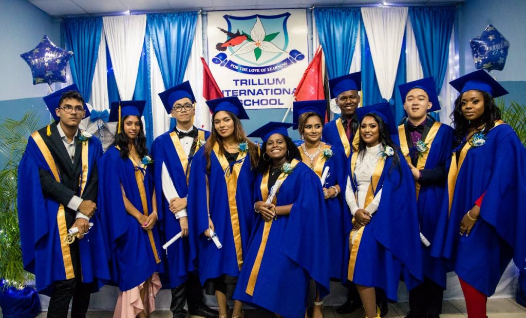 Members of the 2019 graduating grade 12 class of the Trillium International School. Photo taken from trilliumtt.com