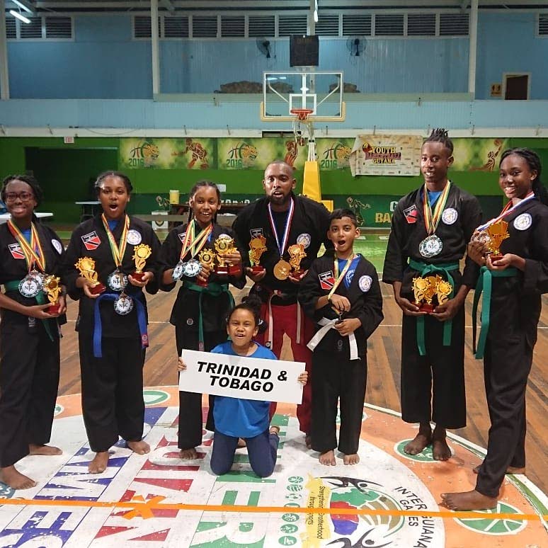 Members of Point Fortin-based group, Peaceful Warriors Martial Arts International, who won 20 awards at the South America Undiscovered Martial Arts Tournament in Guyana. 

PHOTO PROVIDED BY AARON CROMWELL 
