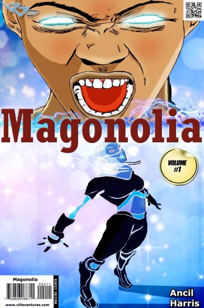 Magonolia, a Caribbean teen superhero comic created by filmmaker Ancil Harris.