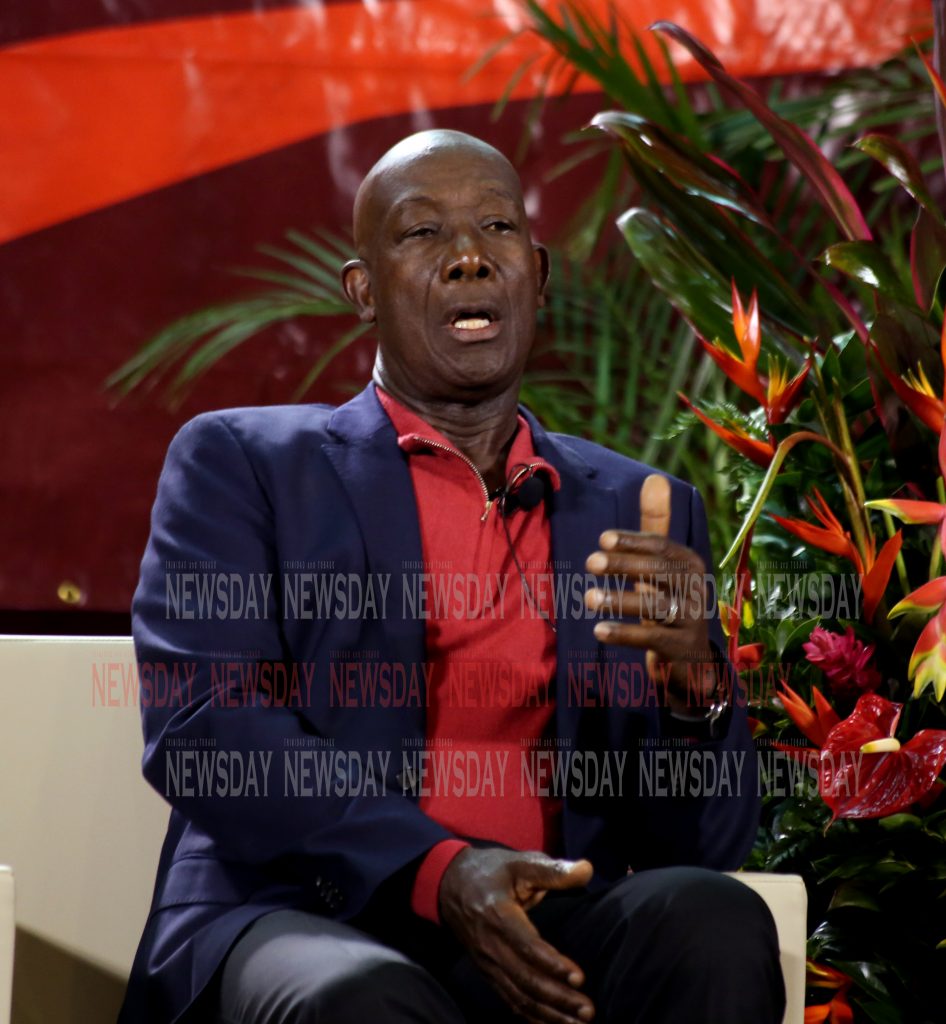 Dr Keith Rowley speaking at City Hall, Port of Spain. File photo - PHOTO SUREASH CHOLAI