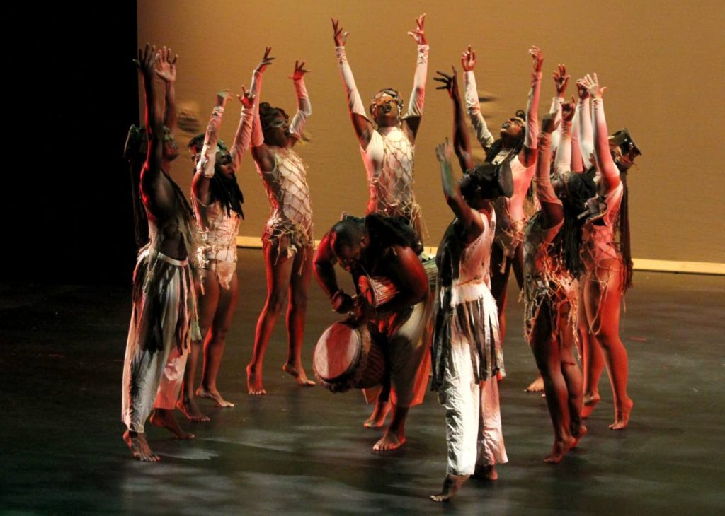National Dance Theatre Company of Jamaica during their performance at Decades of Dance.