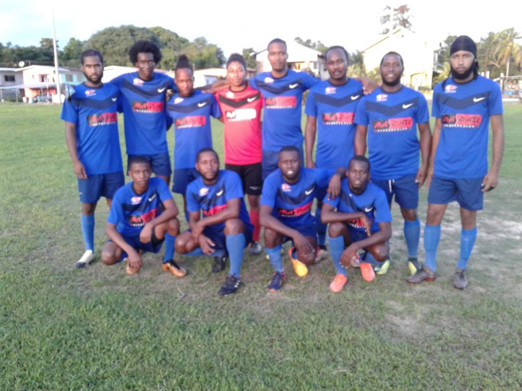 Pinto United footballers after their win in the Fishing Pond Football League. 