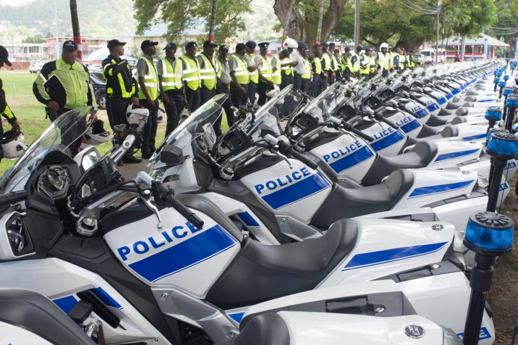 File photo of police motorcycles