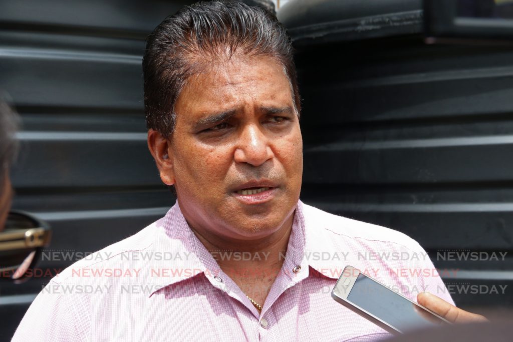 Oropouche East MP Dr Roodal Moonilal speaks with media at the Debe Hindu Primary School. 


PHOTO BY: MARVIN HAMILTON