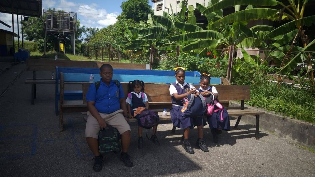 Carapichaima Anglican students were left stranded for the second day ina row on Tuesday as buses failed to show up to take them to school. 