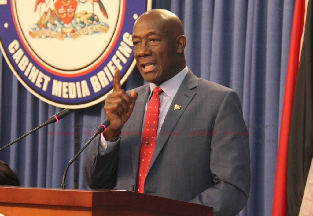 Prime Minister Dr Keith Rowley PHOTO BY AYANNA KINSALE