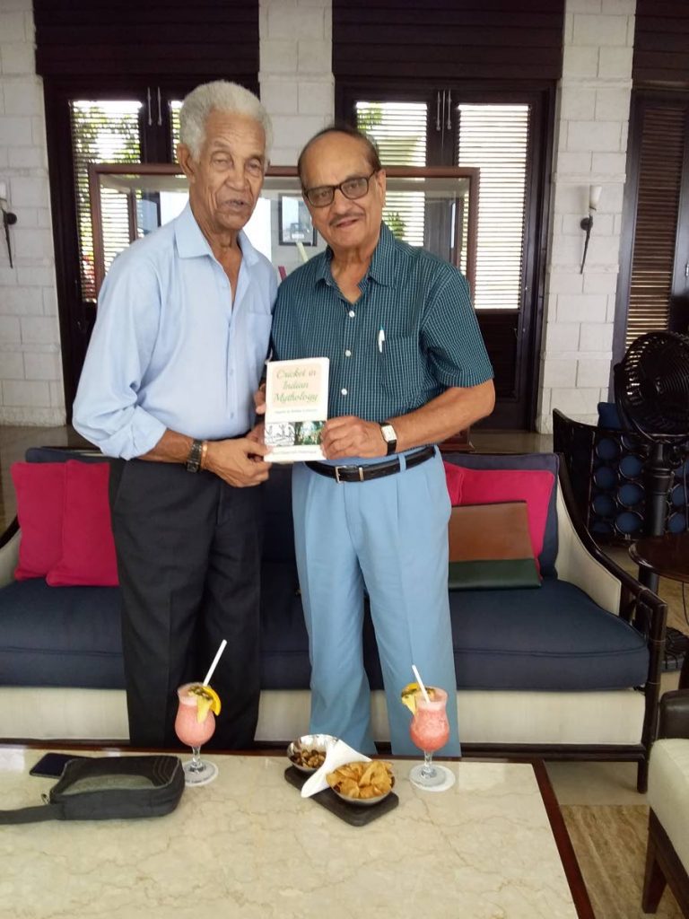Ravi Chaturvedi (right) and Sir Gary Sobers