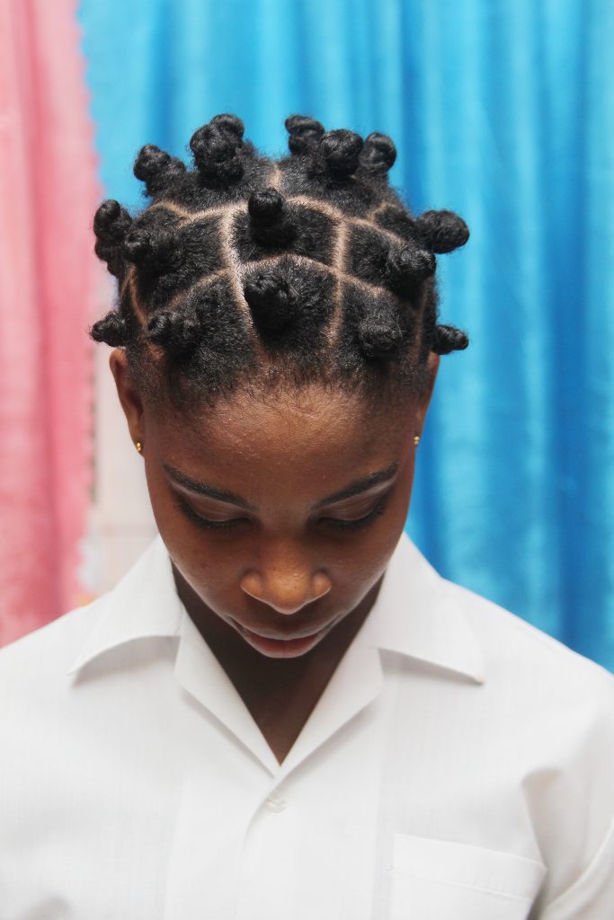 Secondary school student Kalika Morton claims she is being victimised by her school principal due to her hairstyle.

Photo: Lincoln Holder