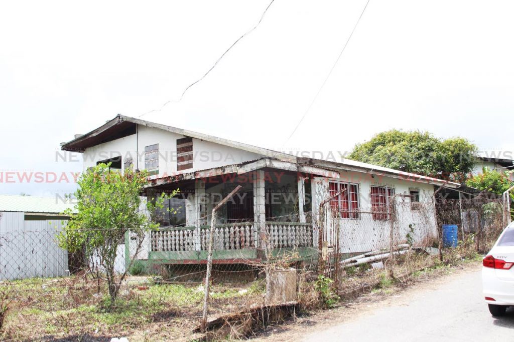 The house where the decomposing body of Azard Ali was discovered at Reserve road, off Mandingo road, Princes Town. Photo by Lincoln Holder                    