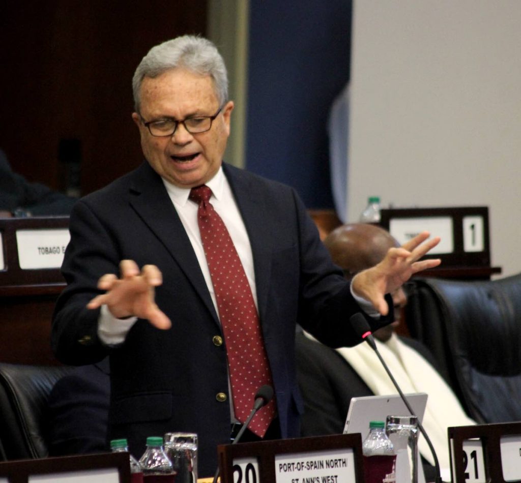 File photo: Finance Minister Colm Imbert in the House during the budget debate. 

- ROGER JACOB
