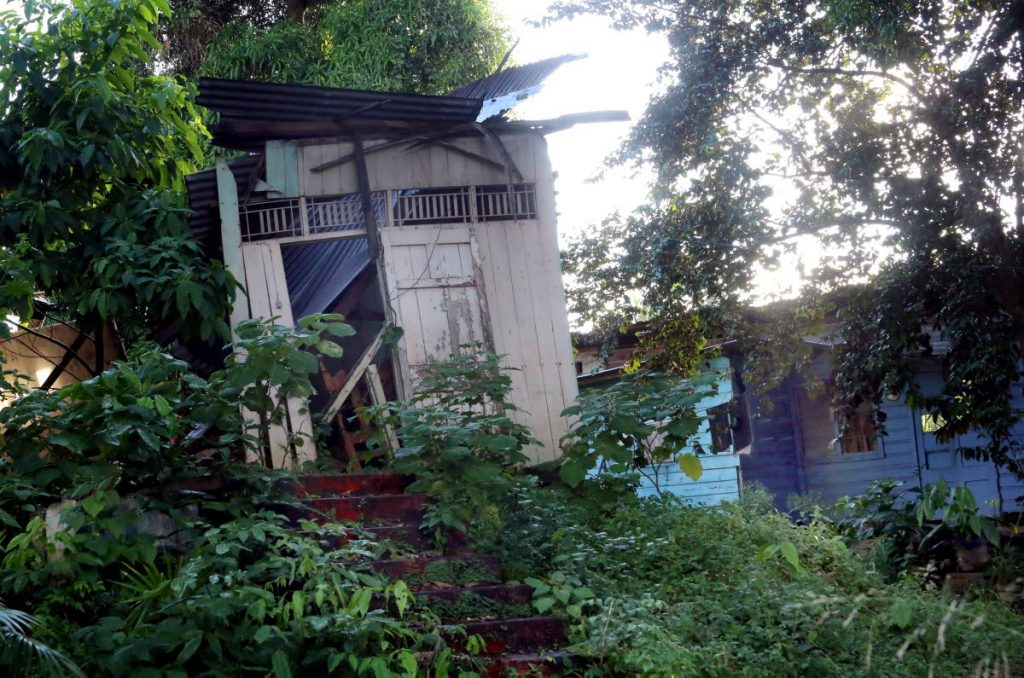 The house at Santa Cruz Old Road, San Juan which was allegedly broken into by Ricardo Sam who died after he was allegedly beaten.  PHOTO BY SUREASH CHOLAI