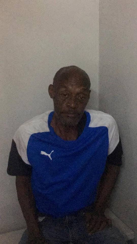 John Whitter, 55, was arrested and charged for larceny when he scammed Port of Spain market vendors out of cash, insisting he gave them money for items without actually paying.  PHOTO COURTESY PoS City Police