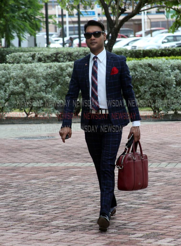 Princes Town MP Barry Padarath arrives at Parliament for Finance Minister Colm Imbert's budget presentation on October 7. PHOTO BY ANGELO MARCELLE - 