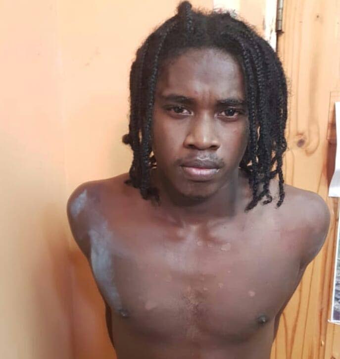 Dirrel Bullen, 20, was charged with offences ranging from grievous sexual assault, malivious damage, robbery and kidnapping in relation to the alleged kidnapping of a Tunapuna couple on October 14.    PHOTO COURTESY POLICE - Shane Superville