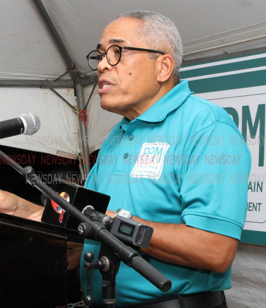 Port of Spain People's Movement chairman Louis Lee Sing 