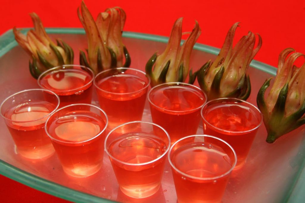 Traditional sorrel drink made from the unconventional pink sorrel. - ROGER JACOB