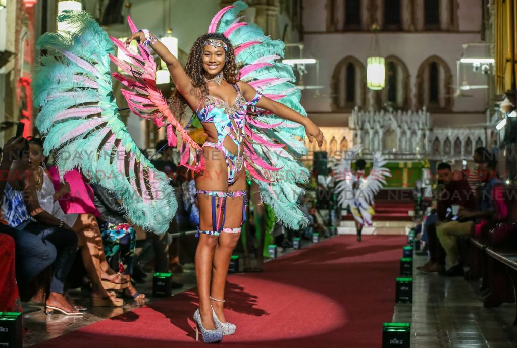 A model struts her stuff during the Styleweek fashion show inside the Holy Trinity Cathedral in Port of Spain over the weekend. PHOTOS BY JEFF MAYERS - Jeff Mayers