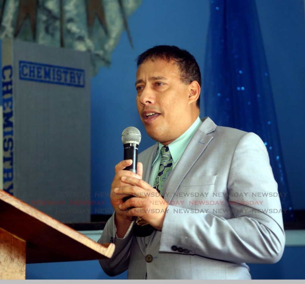 Commissioner of Police Gary Griffith at the St Mary's college  students' awards function, at the school auditorium on Frederick Street, Port of Spain.  - Sureash Cholai