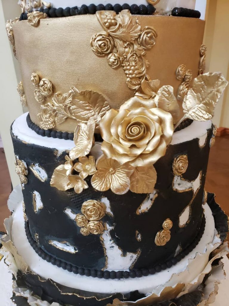 A cake on display at the inaugural Mr and Mrs Bridal Show.  - 