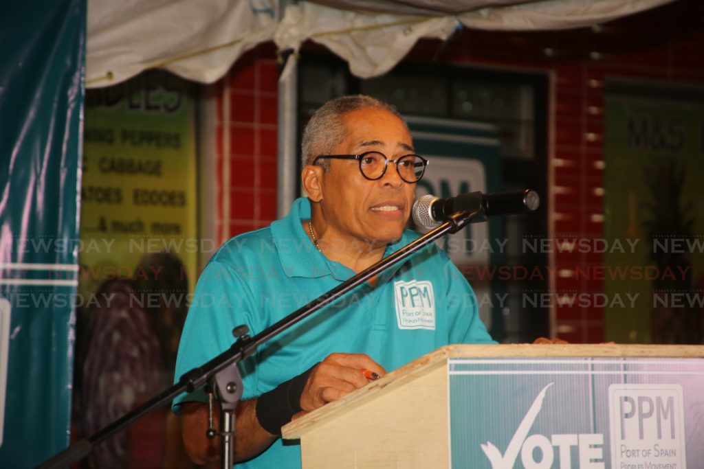 Political leader of the Port of Spain People’s Movement Louis Lee Sing. Photo by Sureash Cholai