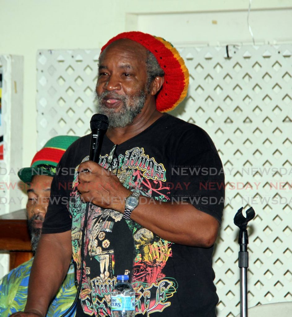 Clyde Noel, representative of All Mansions of Rastafari. PHOTO BY SUREASH CHOLAI.  - 