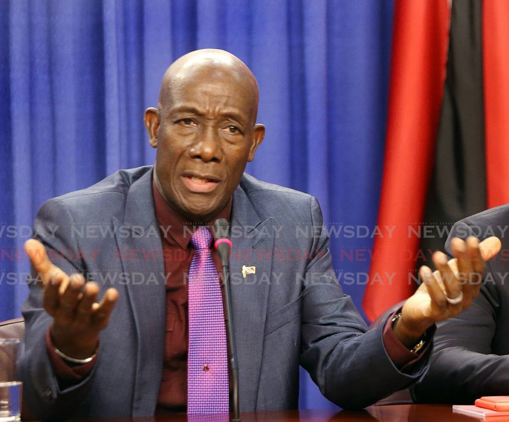 Prime Minister Dr Keith Rowley  - 