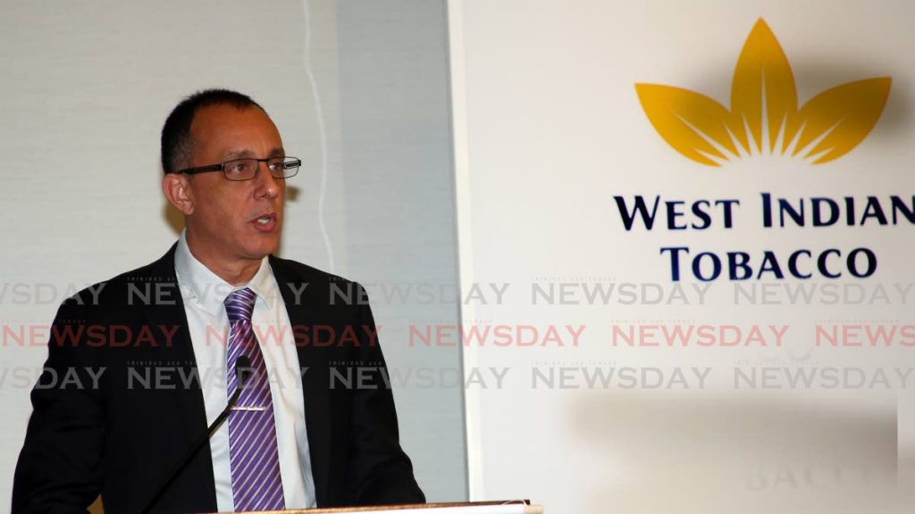 Witco managing director Jean-Pierre du Coudray addresses shareholders at an AGM, Hyatt Regency, Port of Spain on April 5. - SUREASH CHOLAI