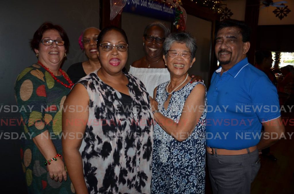 The organising committee of the Christmas luncheon are Helen Joseph, Lenora Ventour-Corbie, Pat Sutherland, Kathryne Armstrong-Hollingsworth, Althea Woo and Wayne Vasquez. - Joan Rampersad