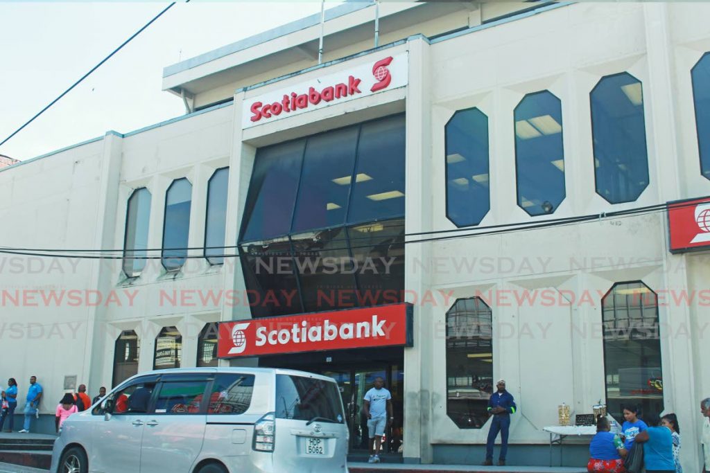 Scotiabank on Lower High Street, San Fernando. - CHEQUANA WHEELER