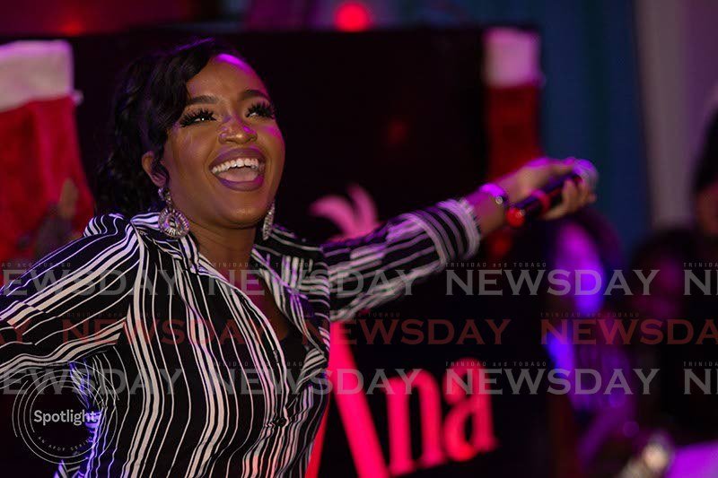 Sherisse Colleymore performs at  MusicTT showcase at Cabana, Rust Street, St Clair. - 