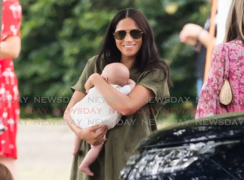  Meghan, Duchess of Sussex was criticised for the way she held her son, Archie. - 