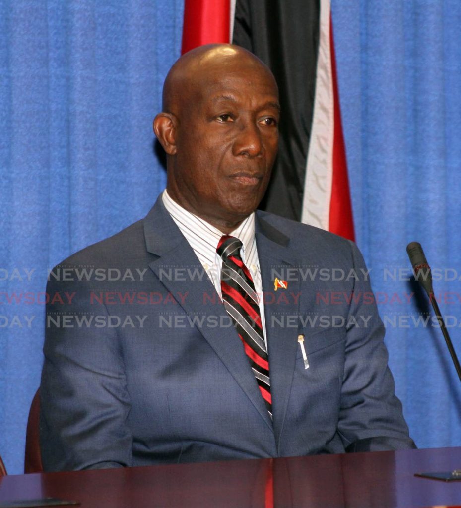 Prime Minister Dr Keith Rowley.  - 