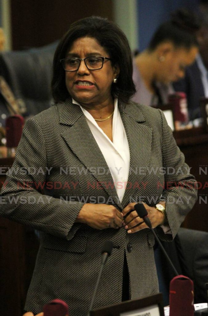 Trade and Industry Minister and Govt Senator Paula Gopee-Scoon. - 