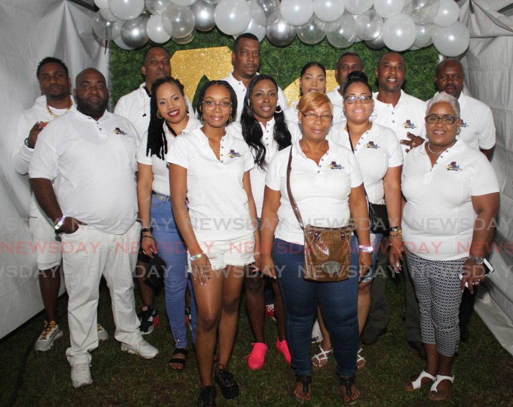 OG Committee members at A Touch of White, Oropoune, on New Year’s morning - Angelo Marcelle