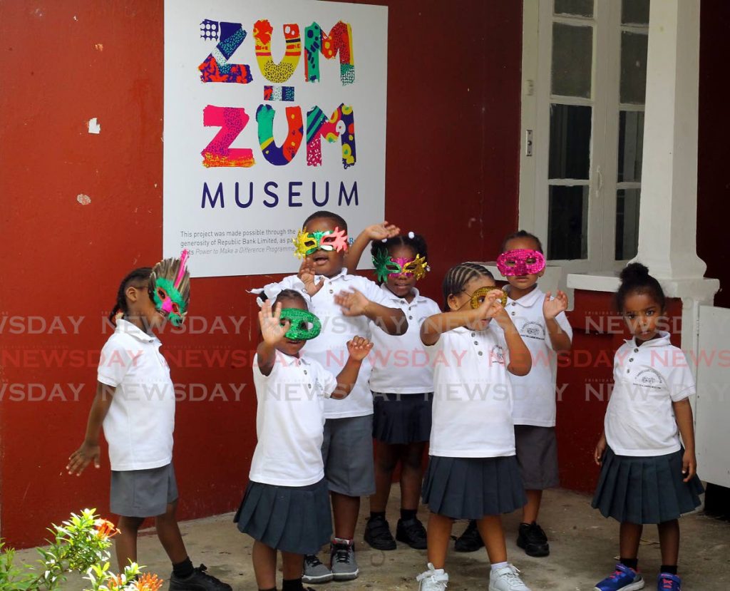 Students from St Gabrielle’s Early Childhood Centre pay a visit to the Zum Zum Children’s Musuem Carnival Exhibition Belmont Circular Road, Belmont on Monday. - ROGER JACOB