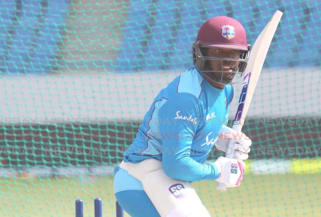 In this Aug 19,2019  file photo, West Indies batsman Darren Bravo takes part in a training session, at the Sir Vivian Richards Cricket Ground, Antigua. On Monday, Cricket West Indies named Bravo in the ODI squad for the series against Sri Lanka which starts on Feb 22. - CWI Media