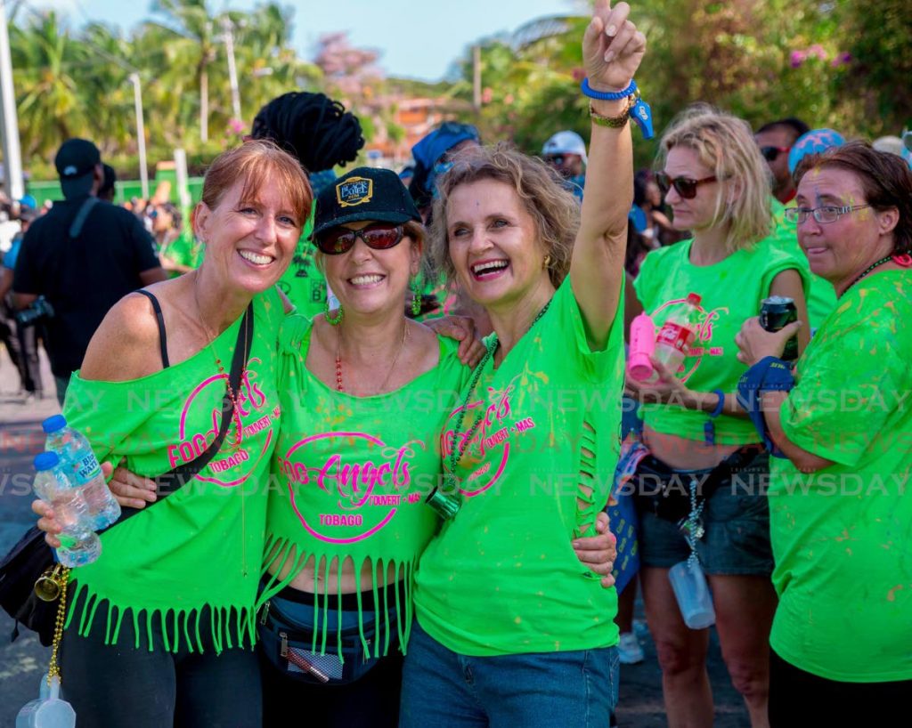 Visitors from the United Kingdom at 2019 Crown Point J'Ouvert. - DAVID REID 